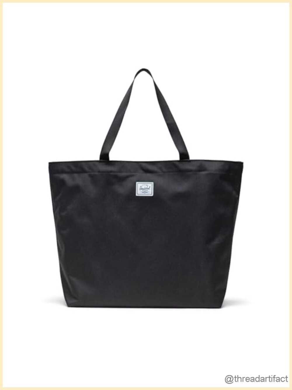 Sustainable Recycled Polyester Tote Bag with Snap Closure